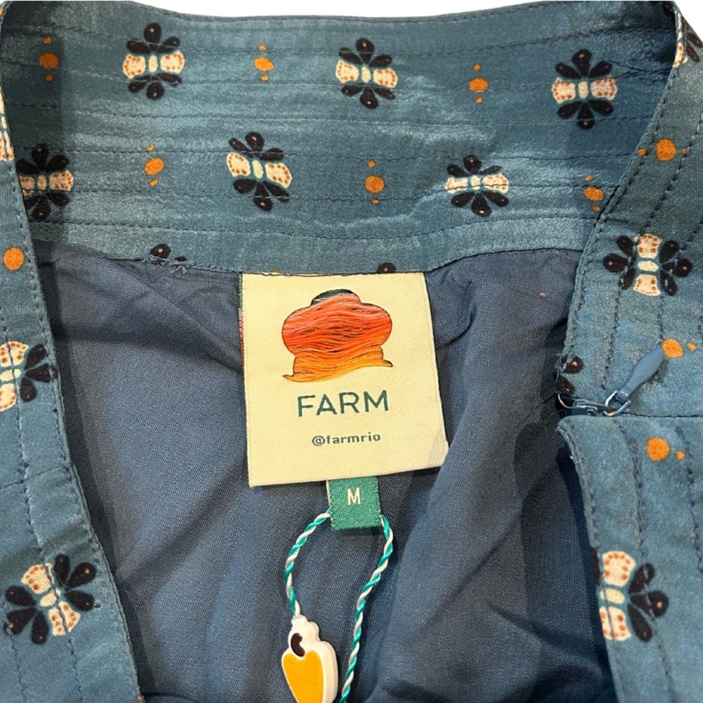 FARM Rio Blue Ainika Chill Mini Skirt | NWT | Size M - Picture 3 of 10